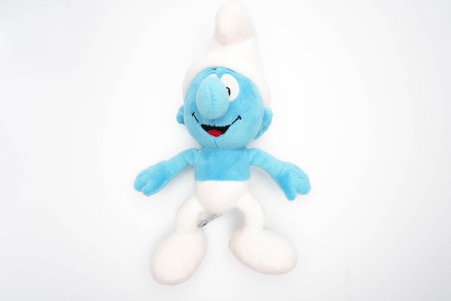 Vintage Smurfen knuffel – Pluche Grote Smurf pop – ca. 27 cm (10.6 inch)