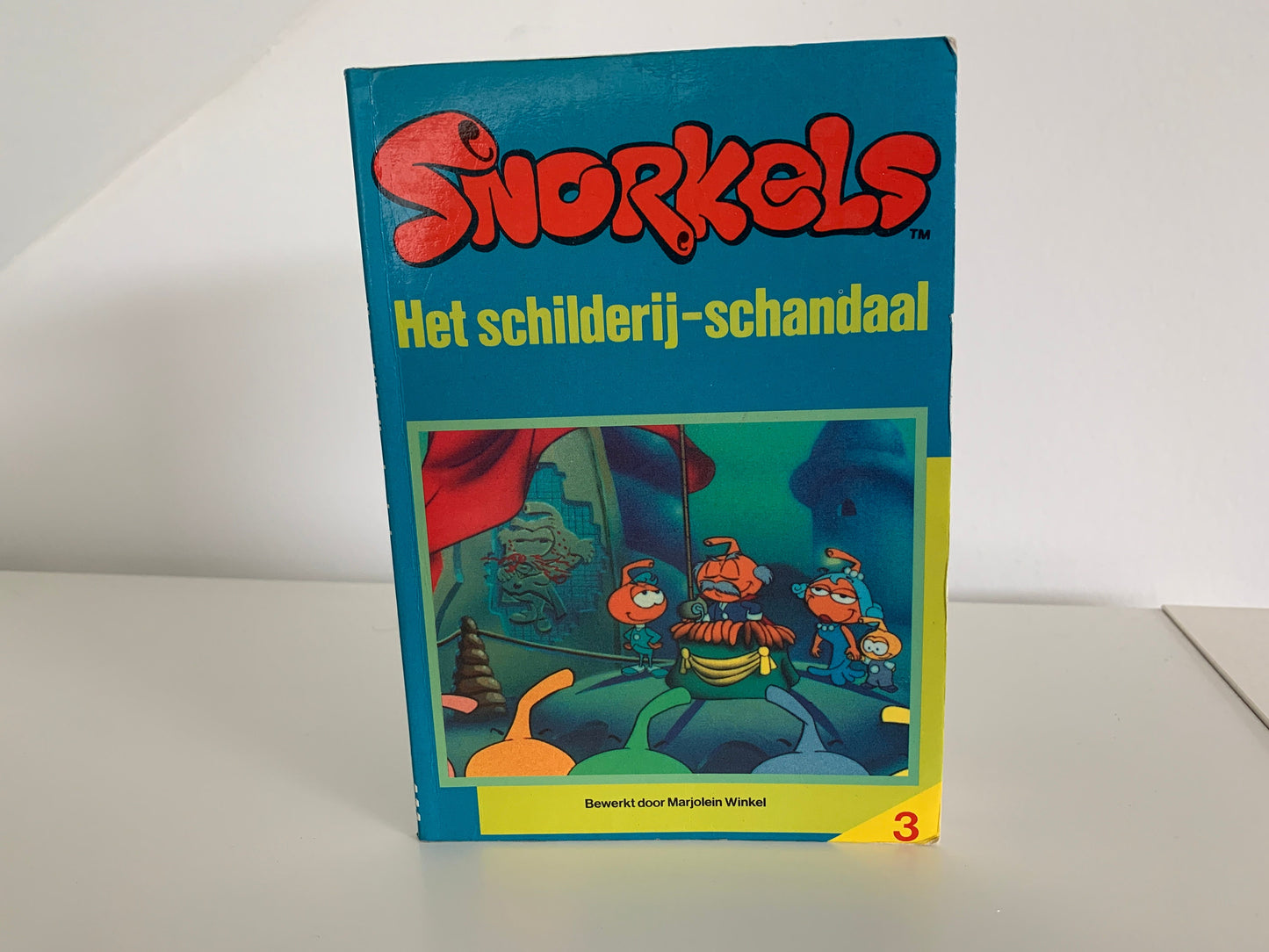 Vintage De Snorkels (The Snorks) boekje "Het schilderij-schandaal" Nederlands boek van de bekende tv serie