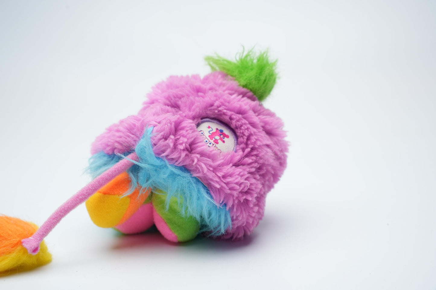 Vintage 1980s Popples – Blauwe Mini Puffling Popple – 12 cm (5 inch)
