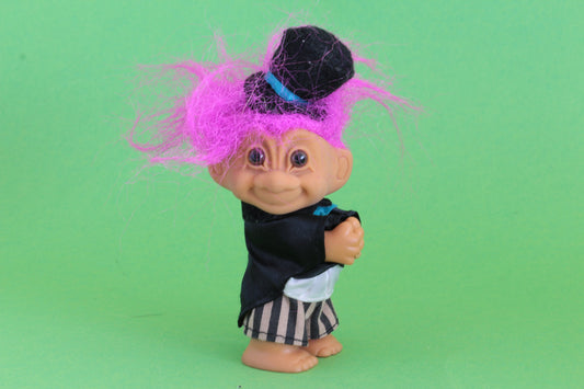 Schattige trol in pak  | Oude dam trol | Dam trol met hoed