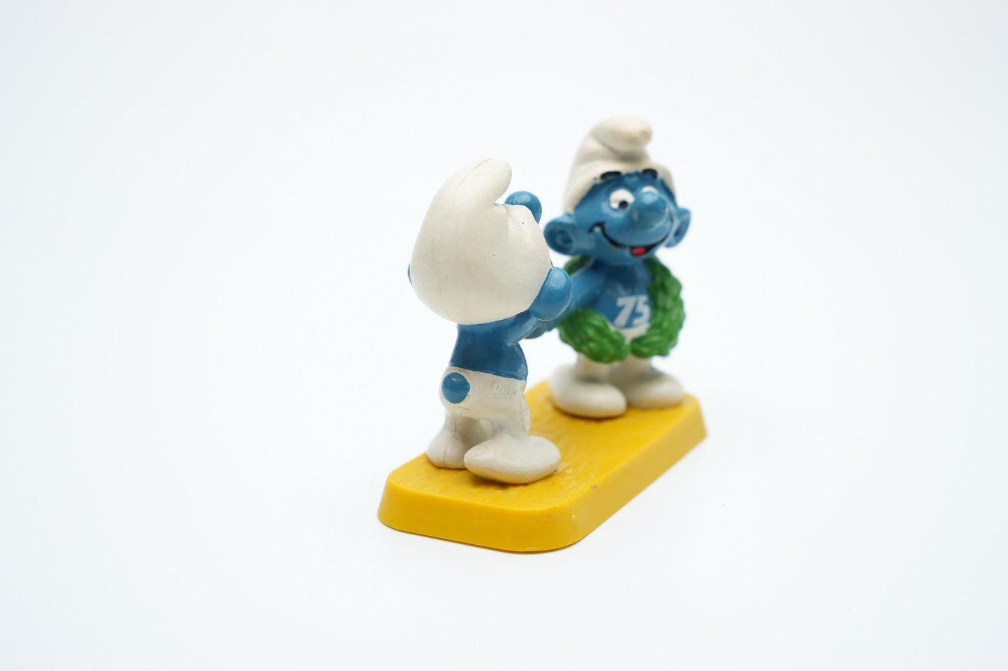 Vintage BP 75 Jubileum Smurfen Set – Kampioen & Gefeliciteerd Smurf