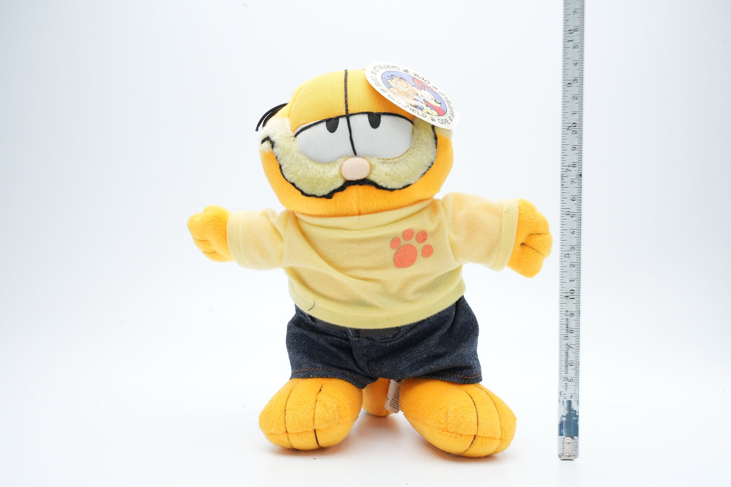Garfield met hippe outfit | vintage Garfield plush