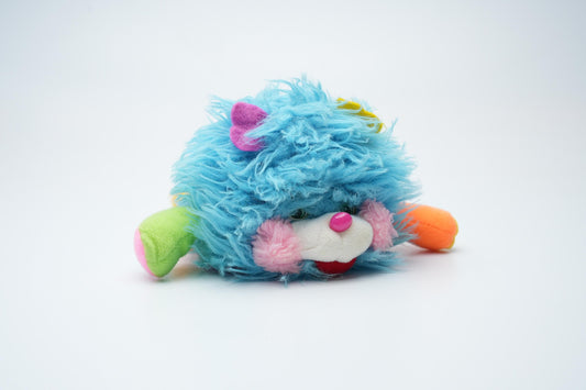 Vintage 1980s Popples – Blauwe Mini Puffling Popple – 12 cm (5 inch)