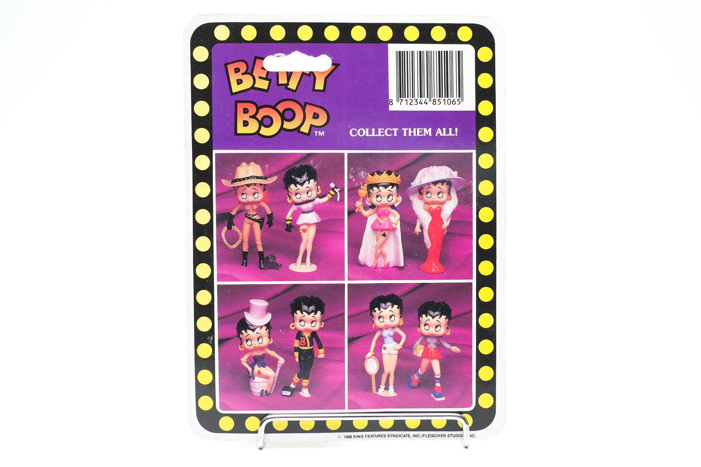 Betty Boop Miniatuurfiguur – 1986 – MD Toys – Tennis Editie