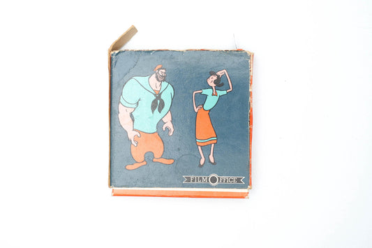 Vintage Super 8 Film – Papa Popeye – Film Office – Zwart-Wit 8mm – Jaren '60/'70 – Cartoonesk Collectorsitem