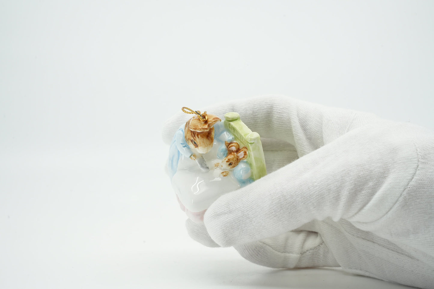 Beatrix Potter Verzamelobject Muis in bed 1988 Schmid | Schmid ornament 302-015