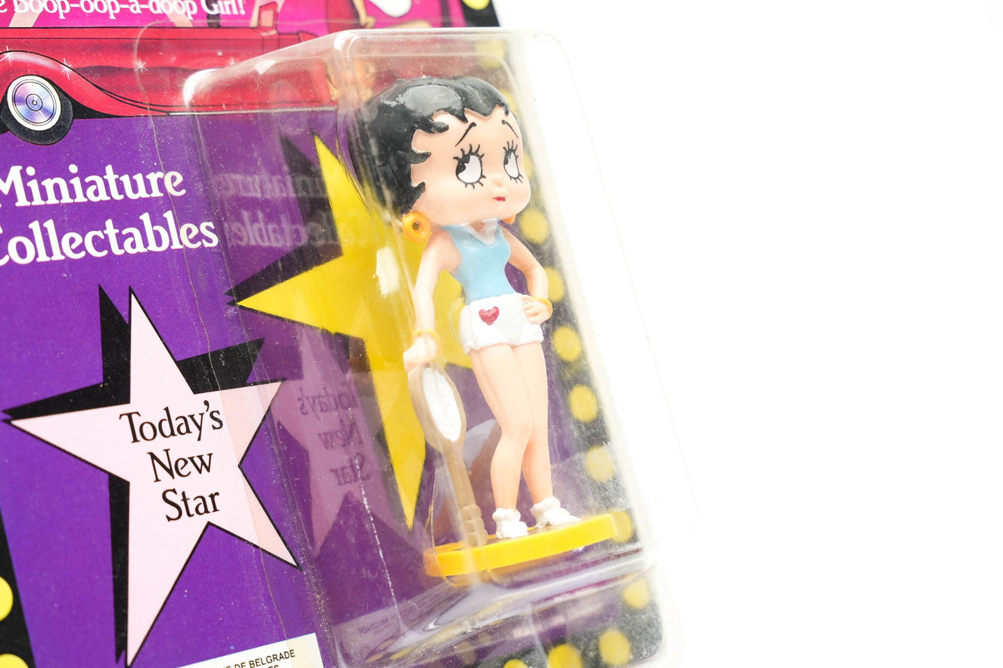 Betty Boop Miniatuurfiguur – 1986 – MD Toys – Tennis Editie
