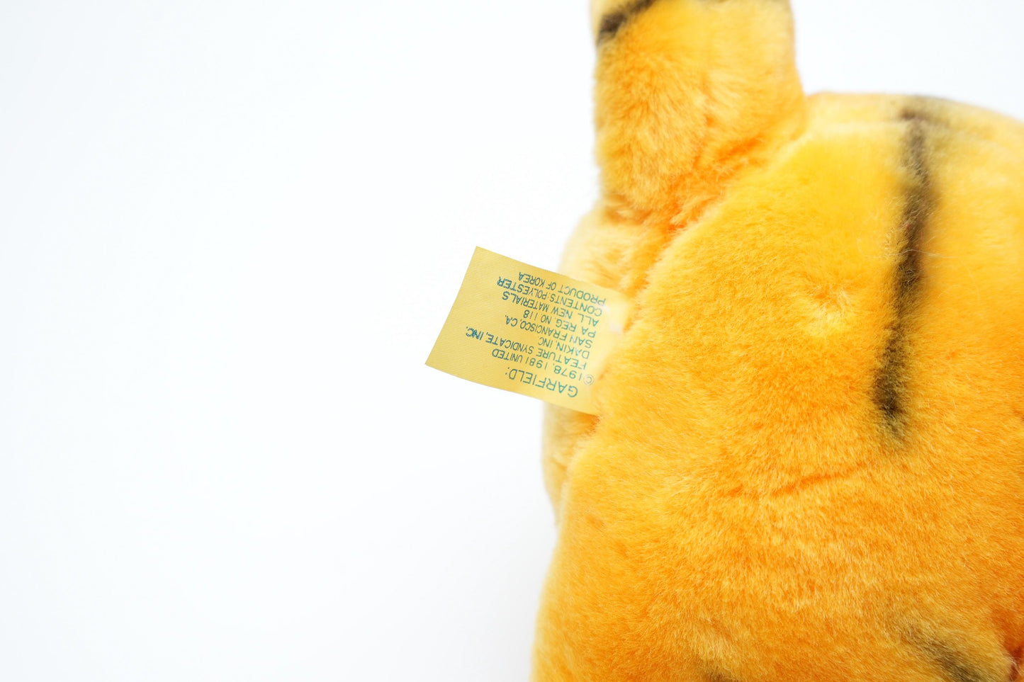 Vintage Garfield Kerstman Knuffel met Kerstsok – 25 cm (10 inch) – 1981 United Feature Syndicate