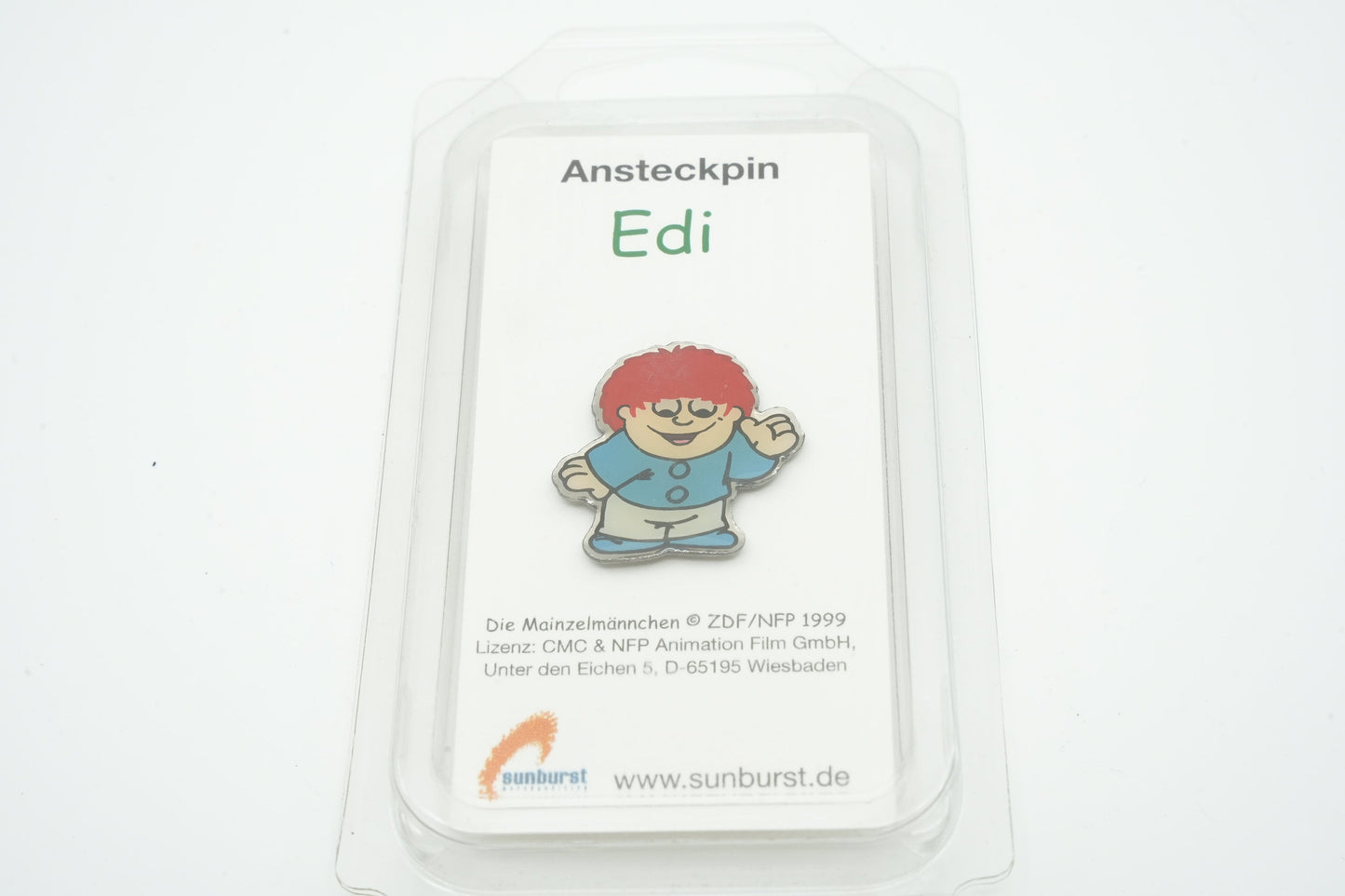Mainzelmännchen pin 1999 van ZDF | Edi Mainzelmannhen | Duitse tekenserie