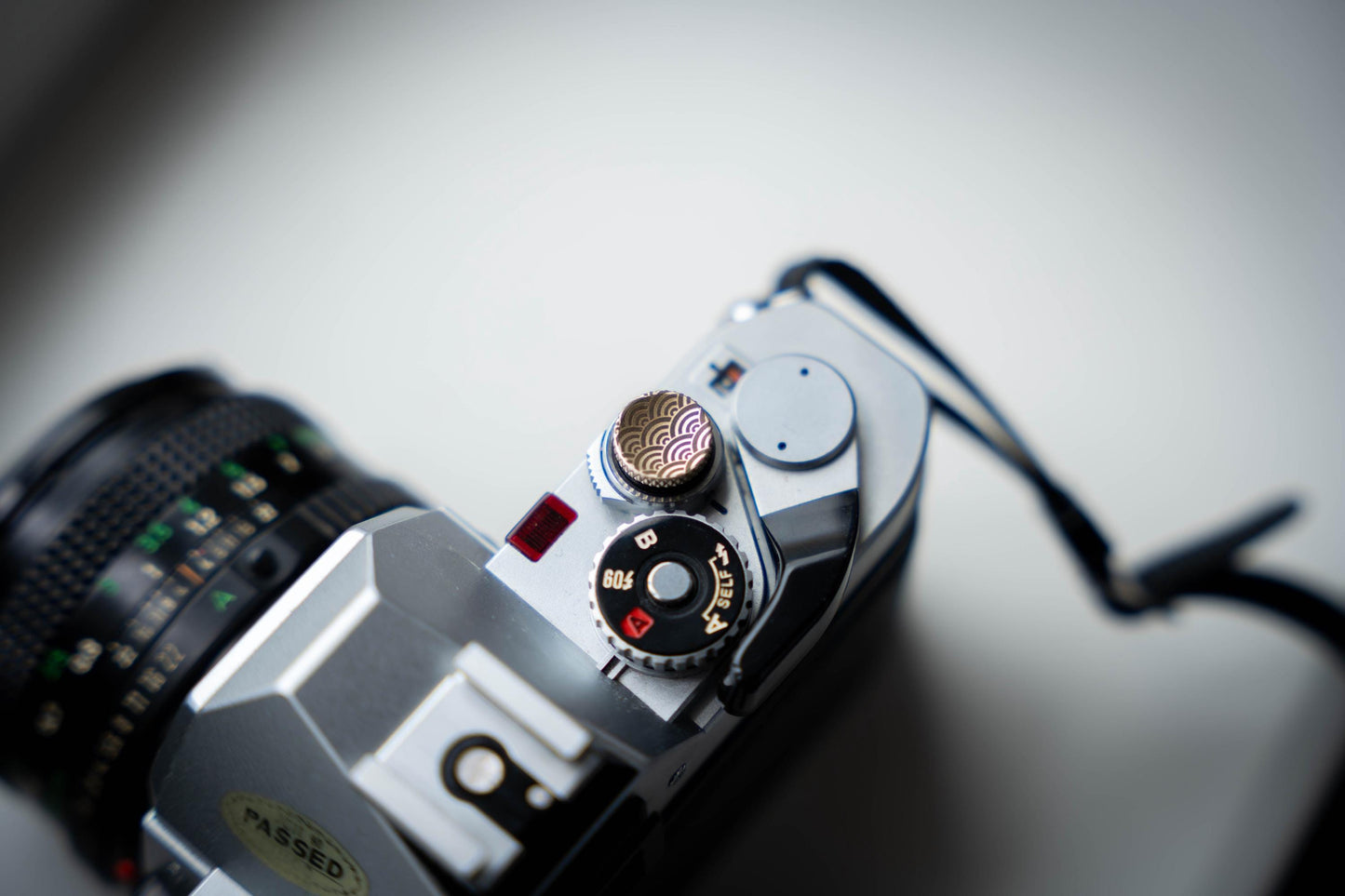 Gepersonaliseerde ontspanknop voor voor vintage en moderne camera's