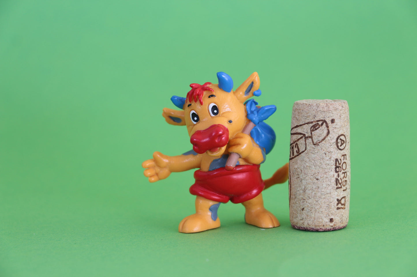 Vintage Bully koe figuur | Handpainted bully poppetjes | Bully