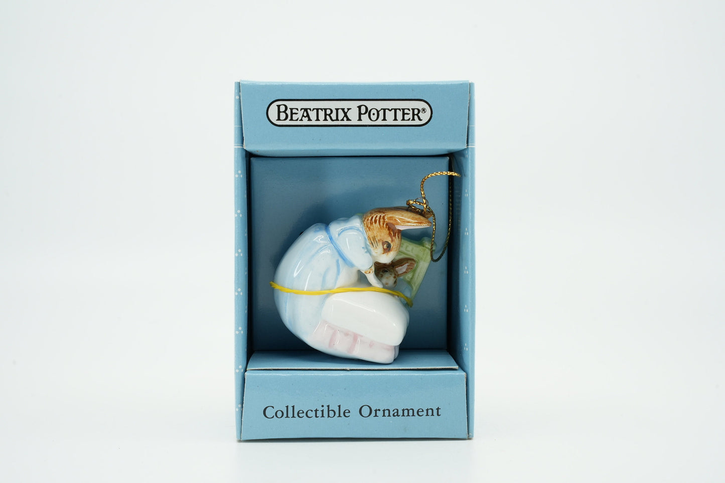 Beatrix Potter Verzamelobject Muis in bed 1988 Schmid | Schmid ornament 302-015
