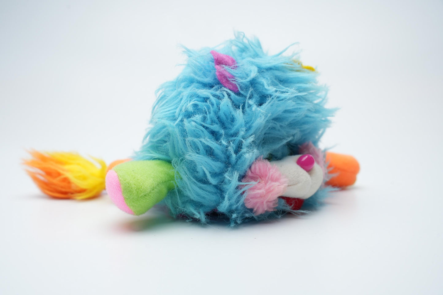 Vintage 1980s Popples – Blauwe Mini Puffling Popple – 12 cm (5 inch)