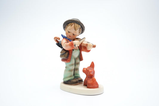 Hummel Beeldje 'Puppy Love' (Hummel met viool en hondje) - TMK-7 (13 cm / 5 inch)