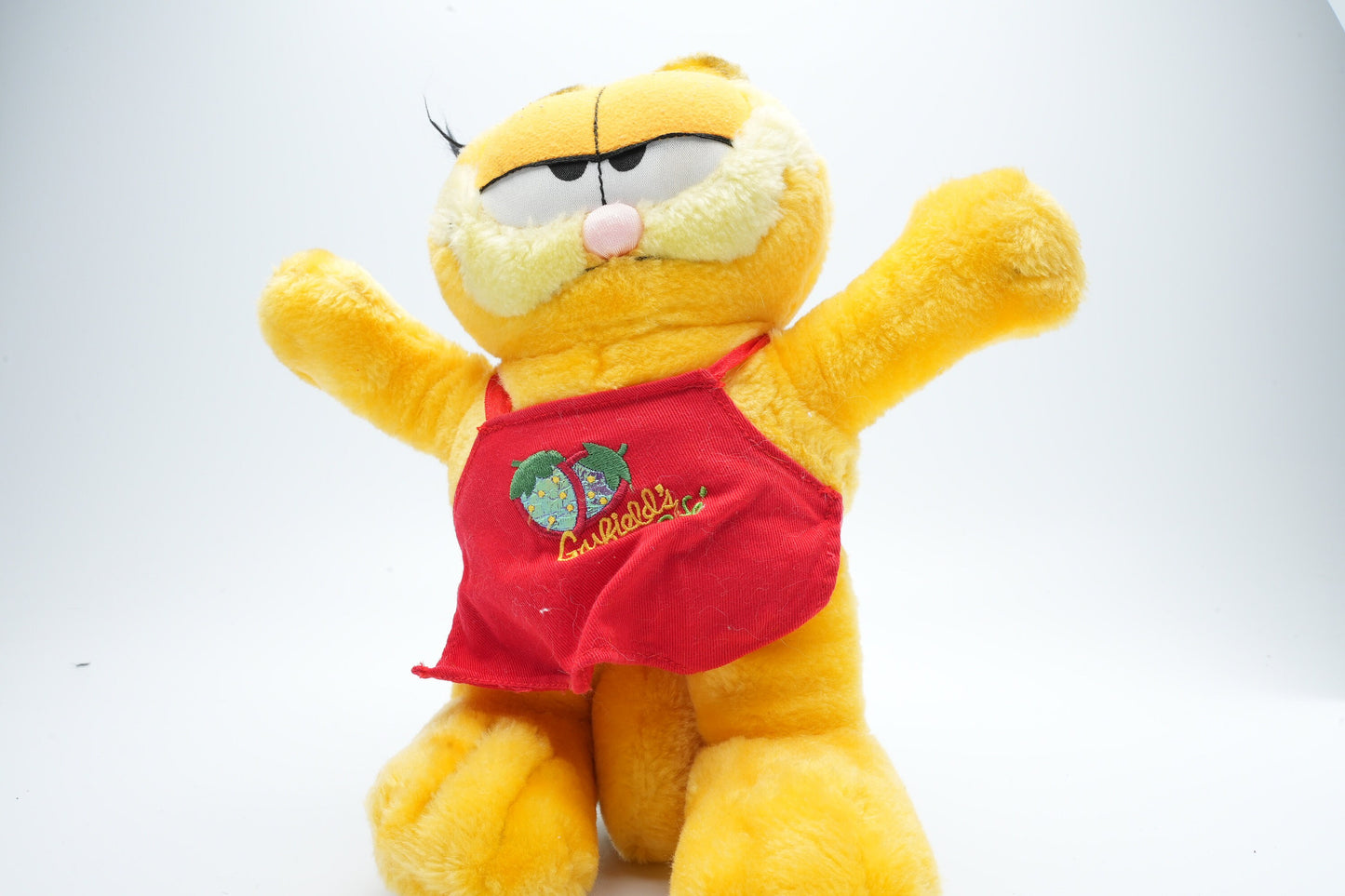 Garfield gaat koken | vintage Garfield plush met schort om