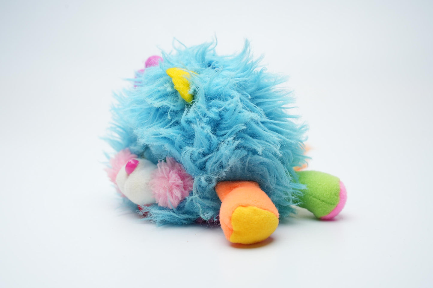 Vintage 1980s Popples – Blauwe Mini Puffling Popple – 12 cm (5 inch)