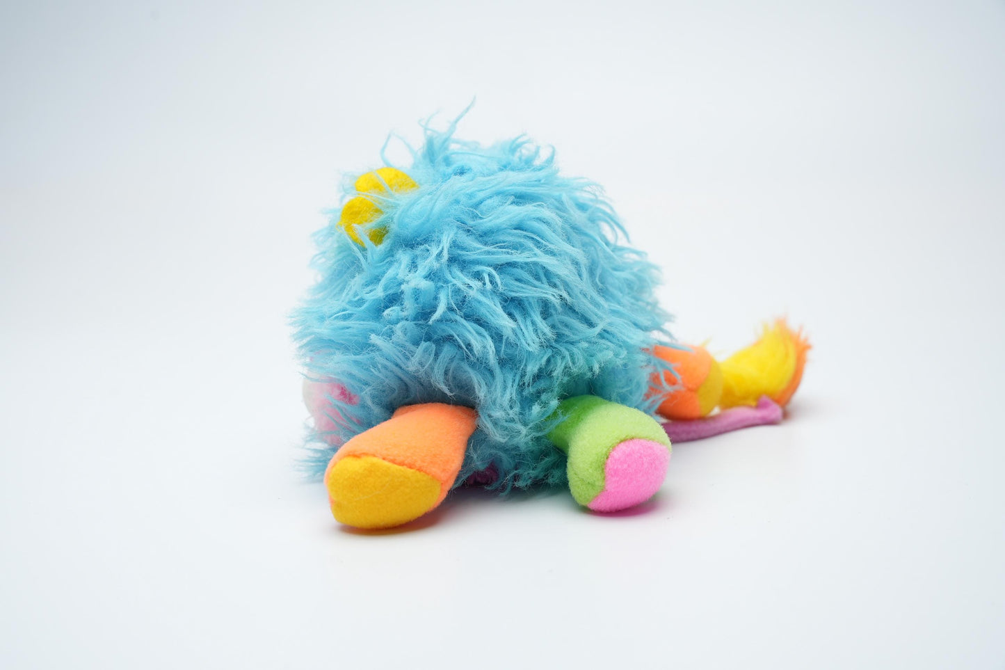 Vintage 1980s Popples – Blauwe Mini Puffling Popple – 12 cm (5 inch)
