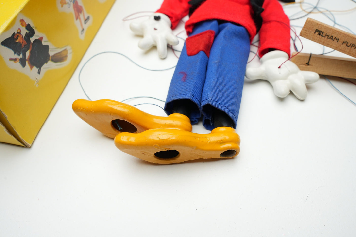 Vintage Pelham Marionet Goofy incl doos en instructies  1960's | Vintage Marionette pop |