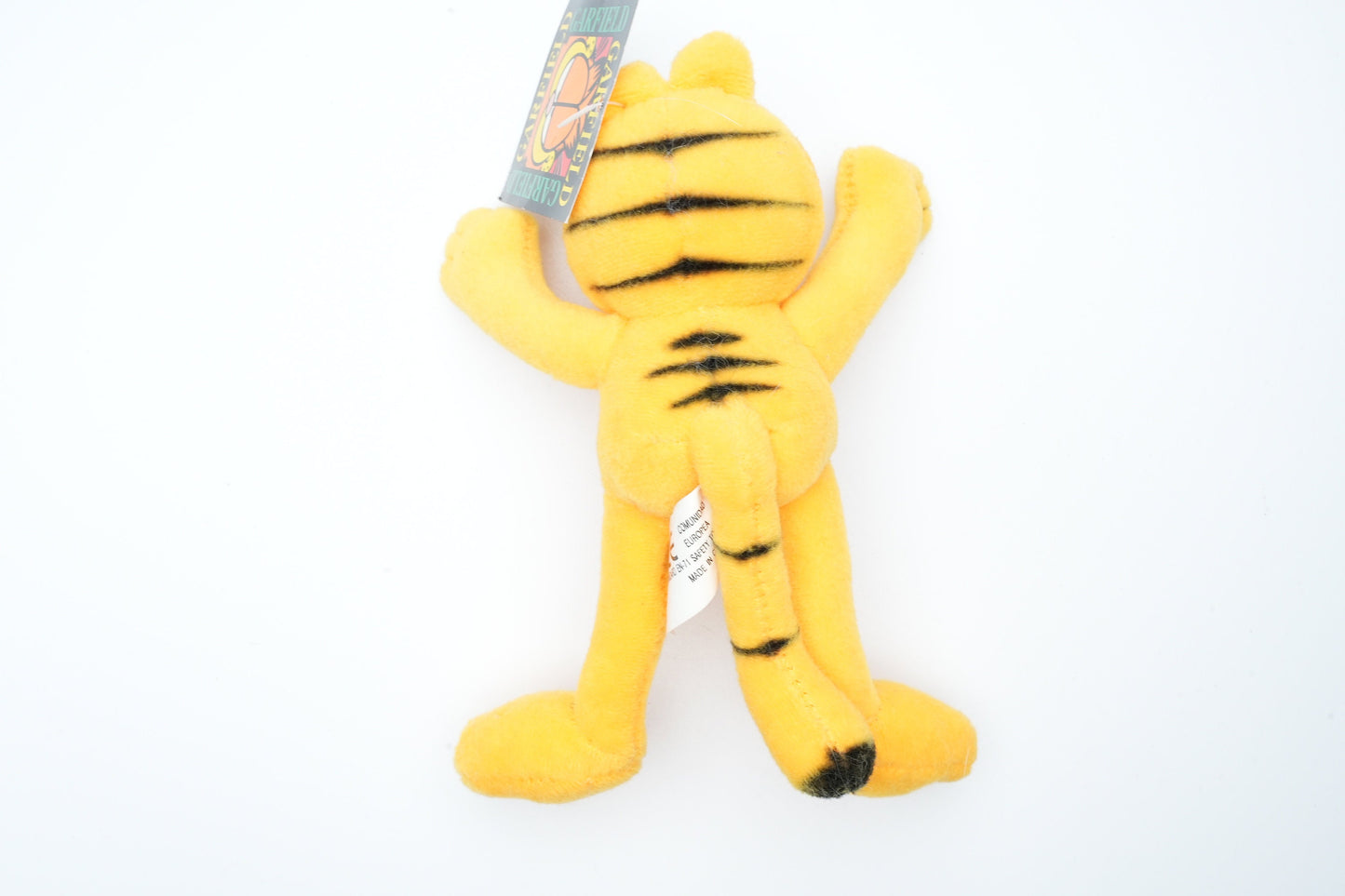 Garfield mini plush die kan staan | vintage plush van Garfield de kat