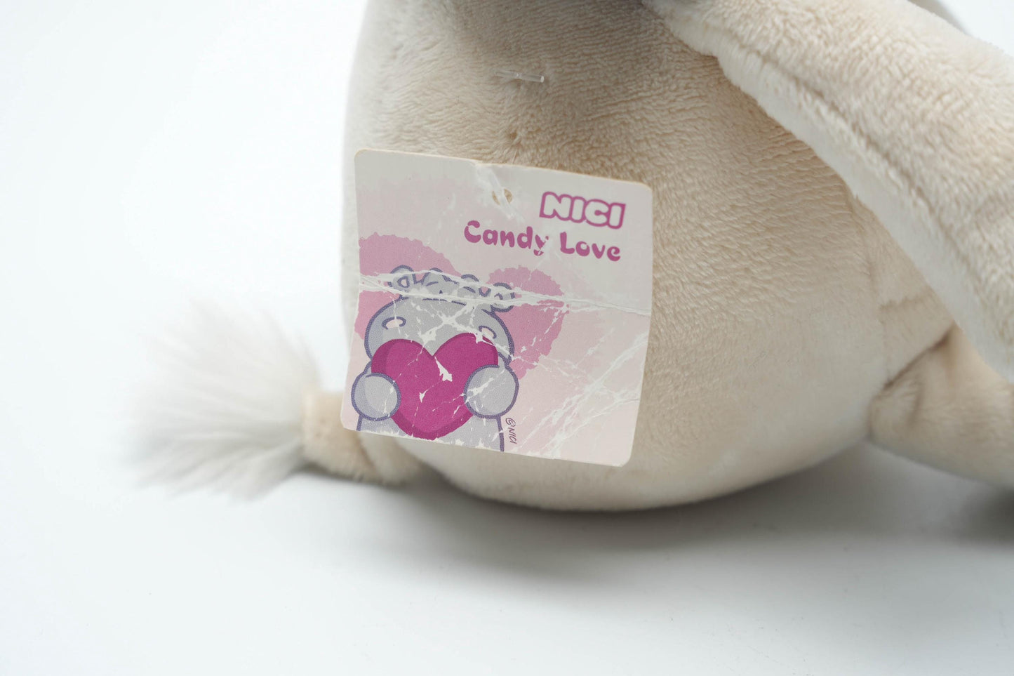 Vintage NICI Candy Love Nijlpaard 23cm (9 inch) – 2001 Pluche Knuffel