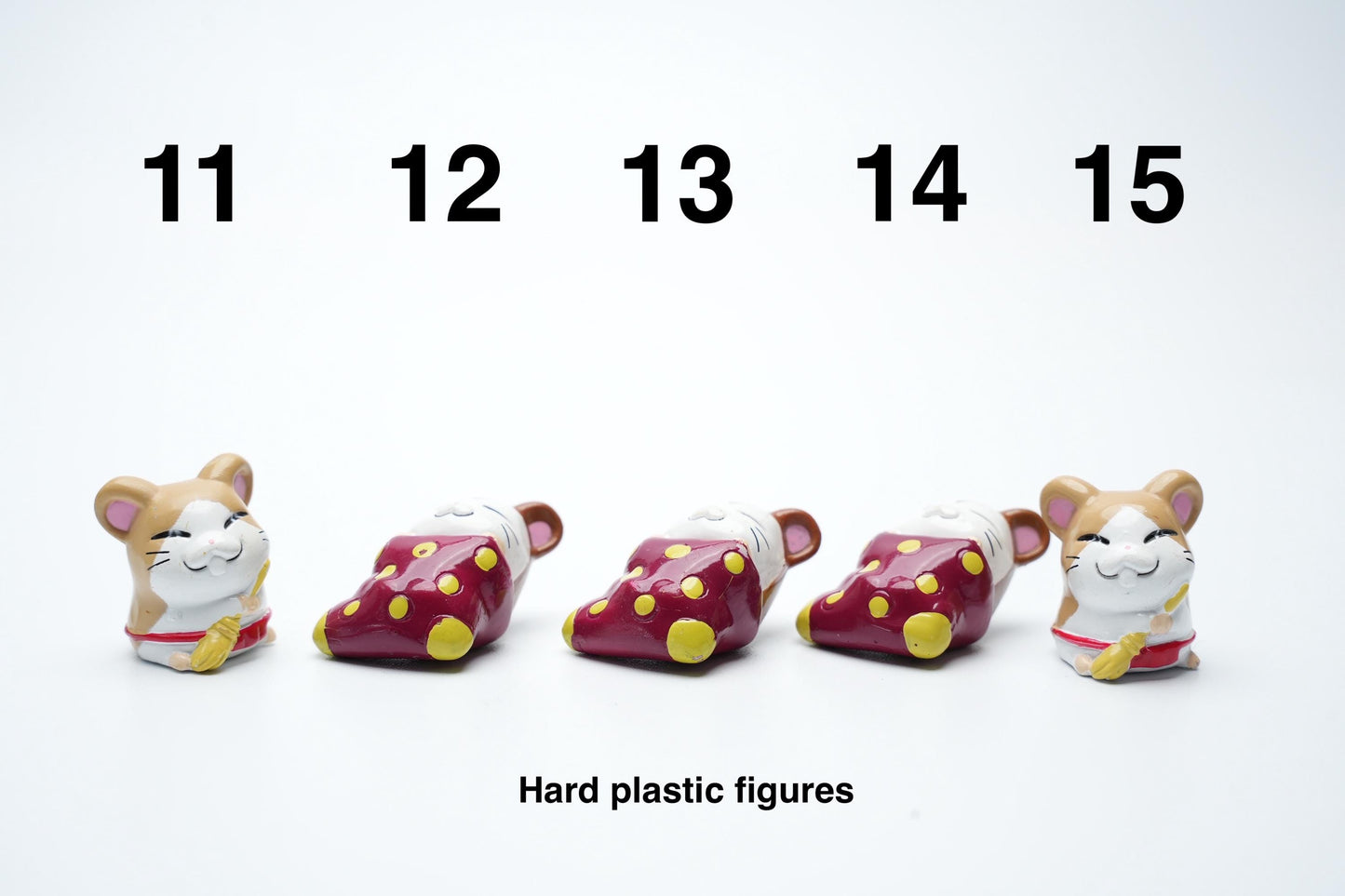 Hamtaro anime figure | Verschillende vintage hamtaro poppetjes | Vintage japanse hamster figuren | Kies uw favoriet