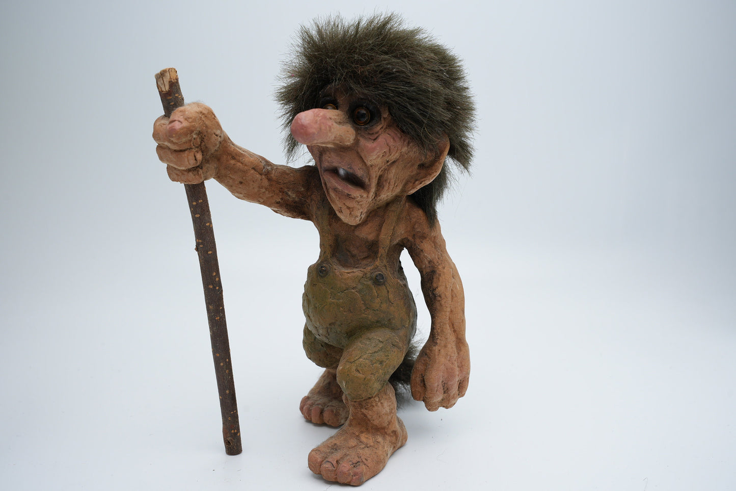 Nyform Troll nummer 122 - prachtige grote vintage troll - handgemaakt in Noorwegen