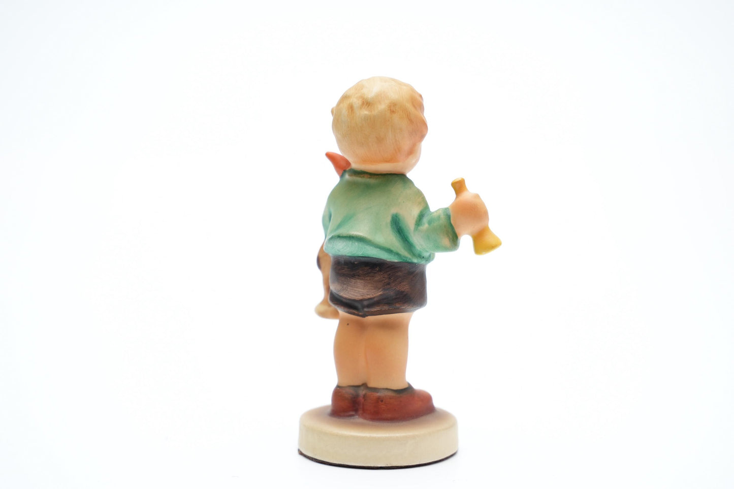 Hummel Beeldje 'Boy with Horn and Dog' - HUM 236/A, TMK-5 (9 cm / 3.5 inch), 1972-1979
