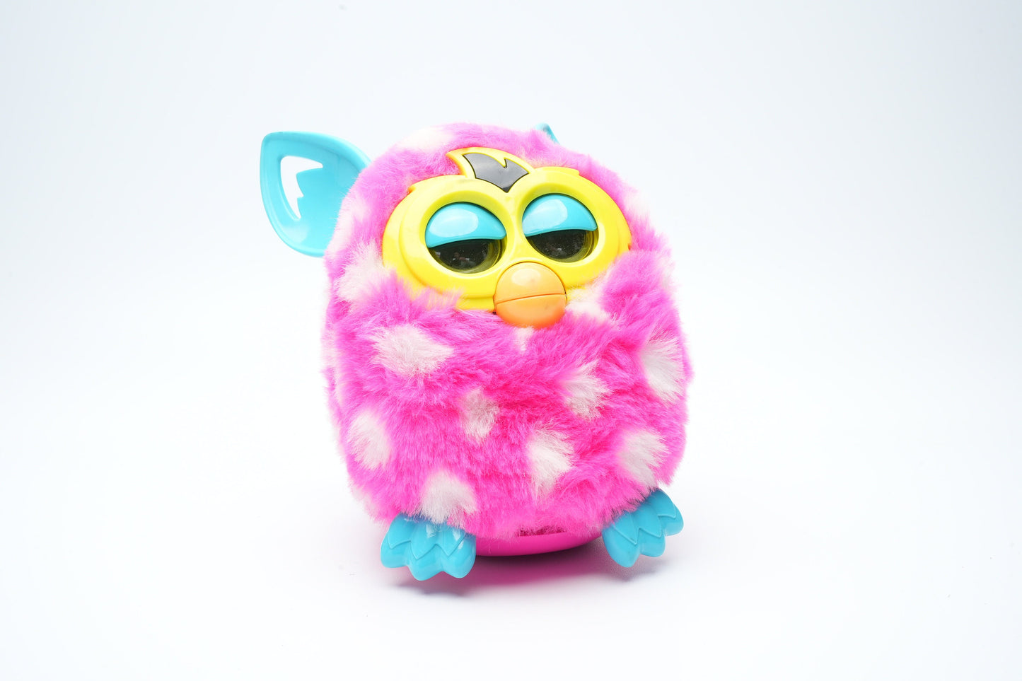 Furby Boom Interactieve Elektronische Speelgoed | roze lichaam met blauwe oren en voeten | spreekt Frans
