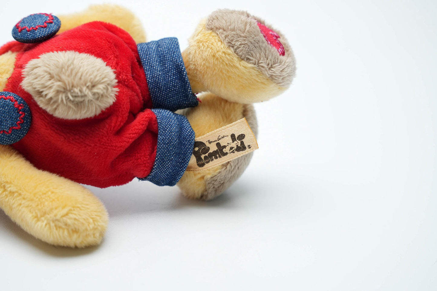 Vintage Diddl Pimboli Knuffel 15cm (6 inch) – Depesche Germany, Rode Tuinbroek, Jaren 90