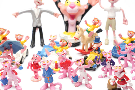 Vintage Bully Pink Panther poppetje jaren 80 – kies jouw favoriet!
