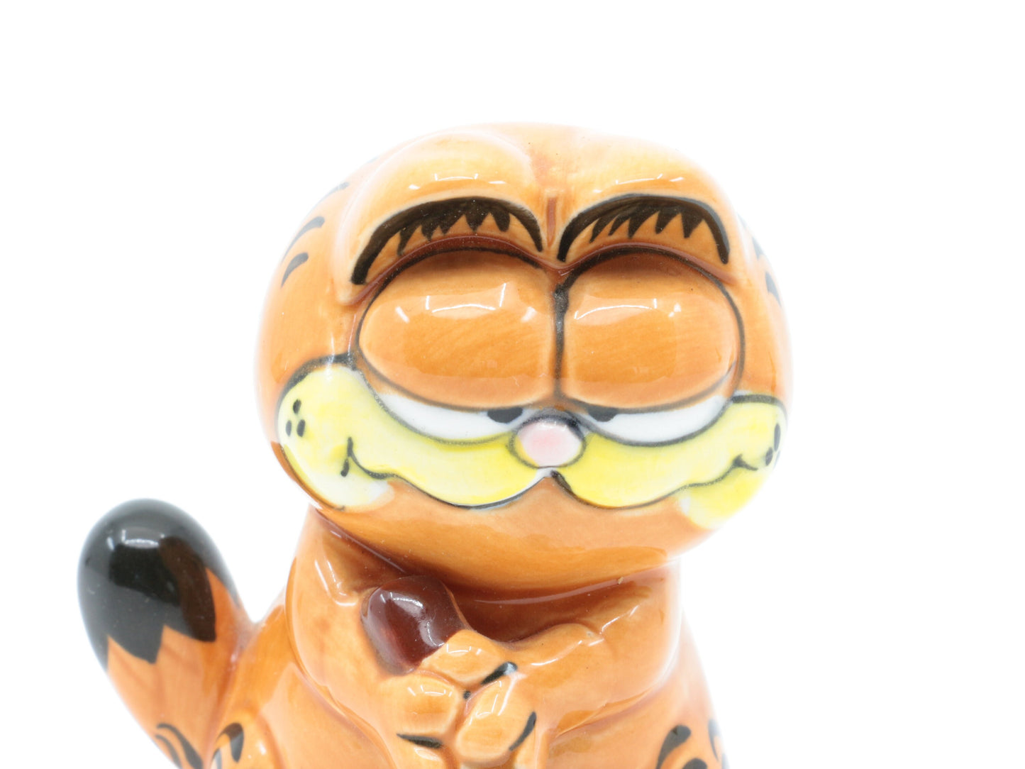 Vintage Garfield beeldje gemaakt van keramiek | Garfield hockey , ice hockey , golfen, sporten | Oranje kat | Vintage kat | Comic | Gagstrip