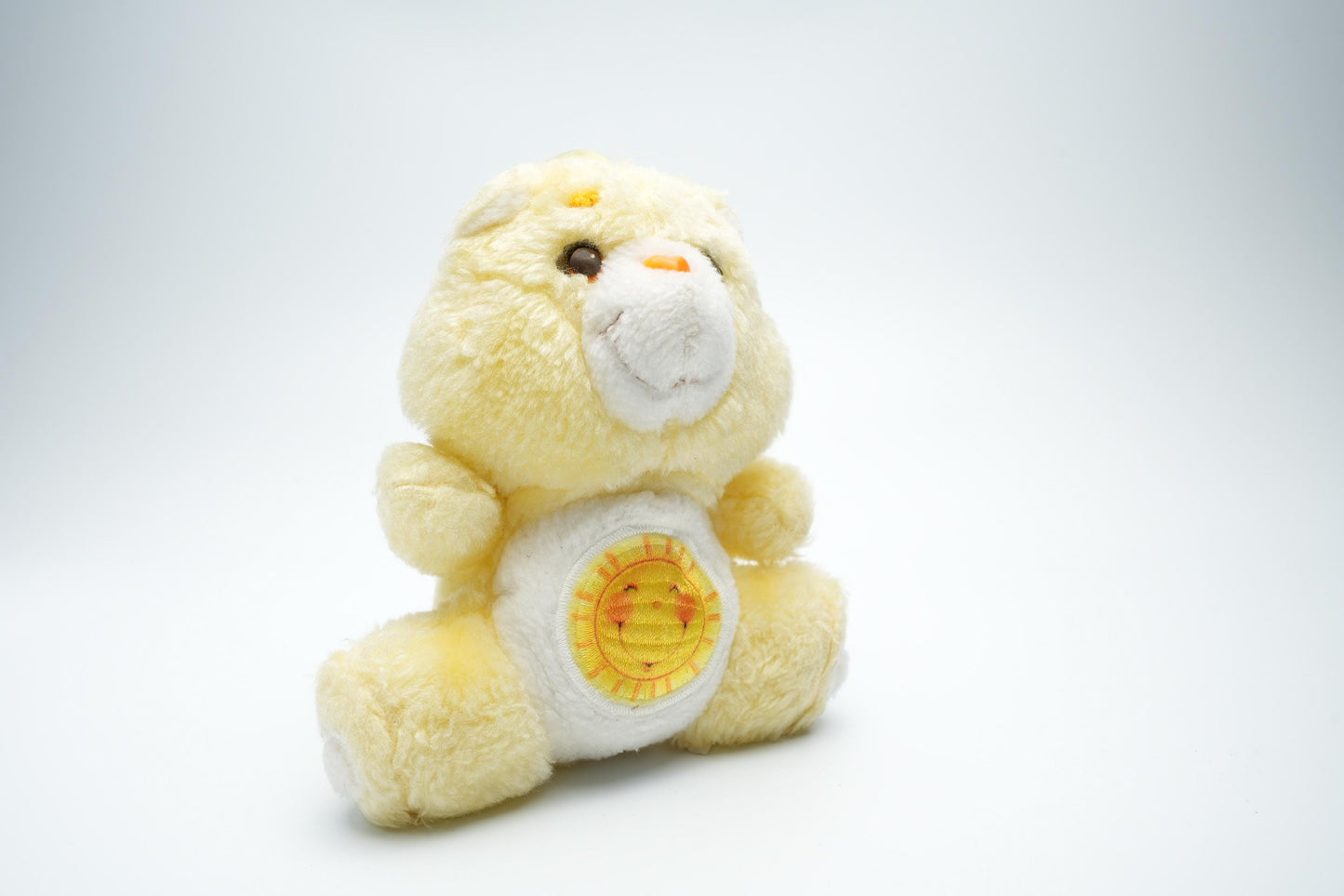 Vintage Funshine Bear Care Bear plush - 16 cm (6,3 inches) - gele vintage pluche
