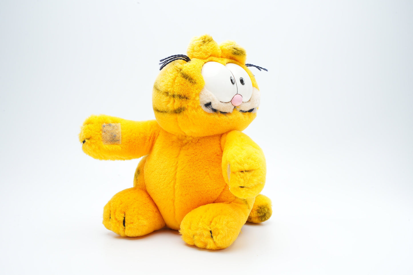 Vintage Garfield plush met schattige lach | zeldzame vintage Garfield plush