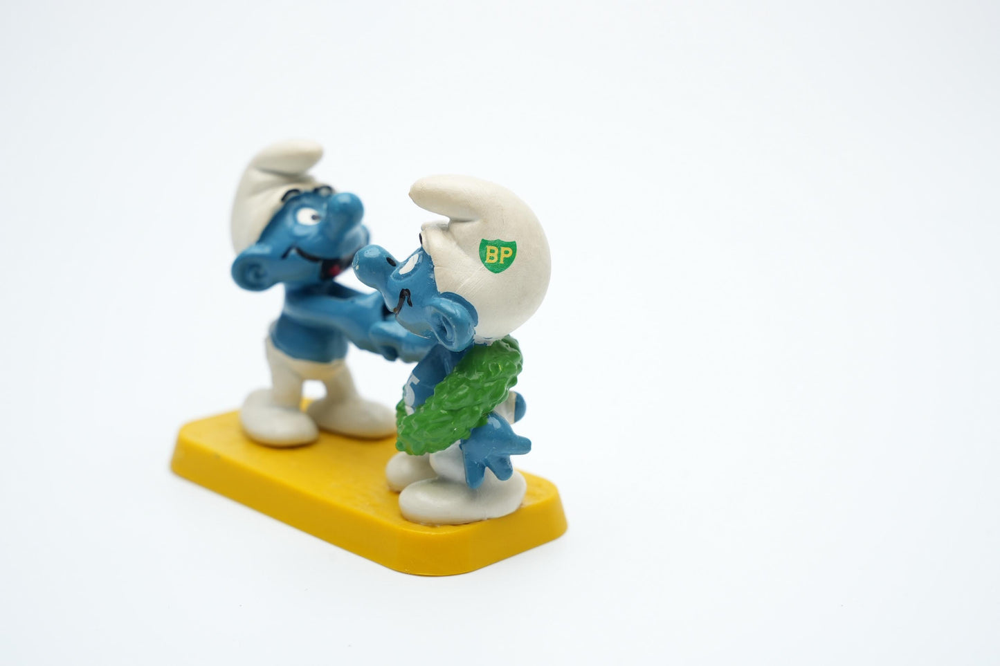 Vintage BP 75 Jubileum Smurfen Set – Kampioen & Gefeliciteerd Smurf