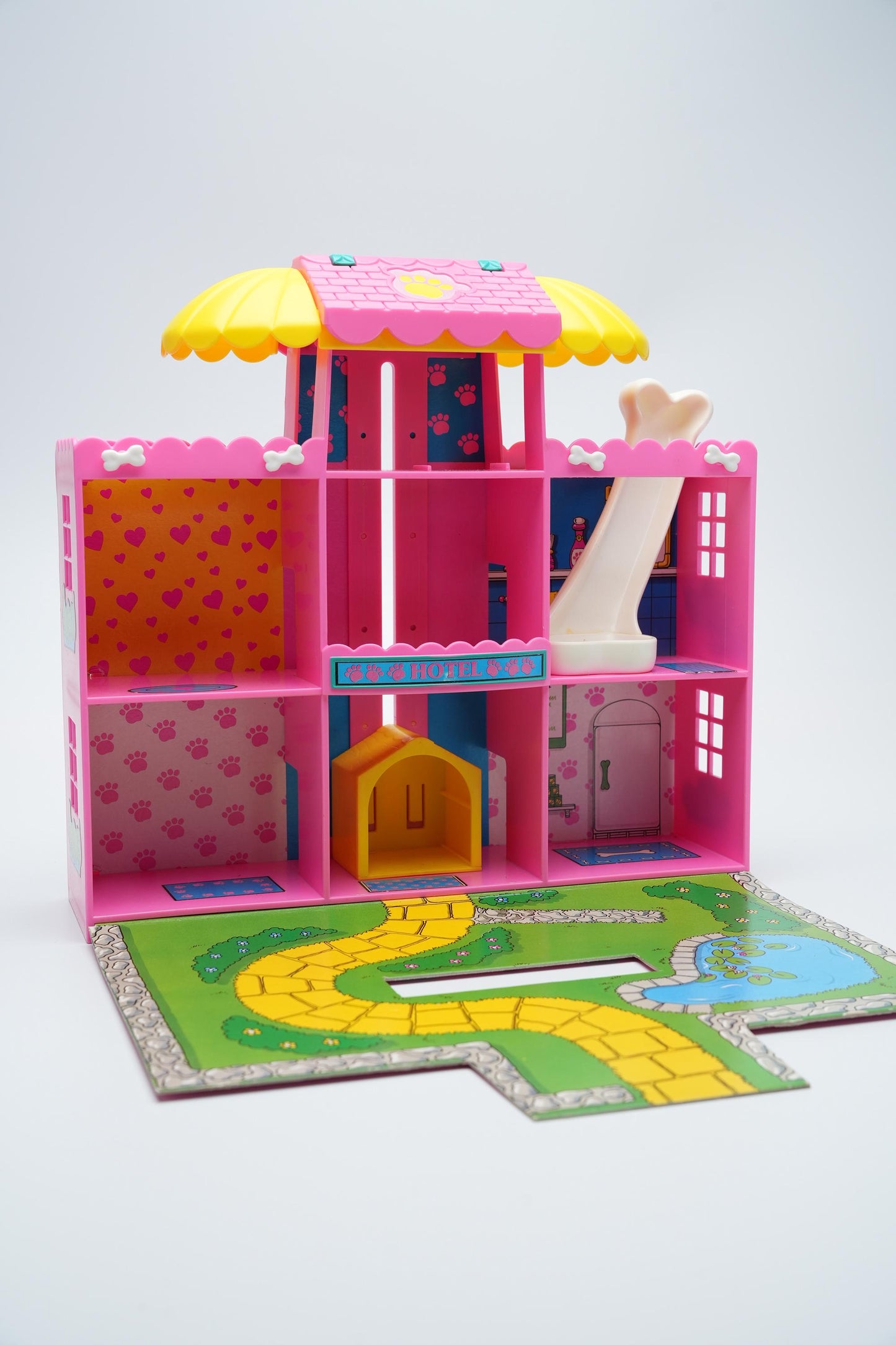 Puppy In My Pocket Puppyville Hotel Playset - Vintage Speelset uit de jaren '90