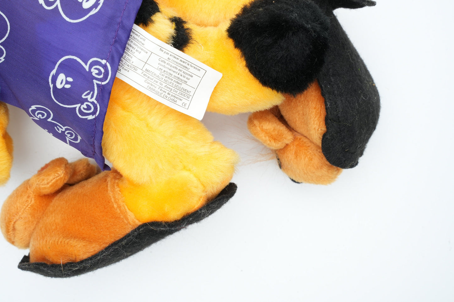 Garfield de tovenaar met paarse muts | vintage plush van Garfield de kat