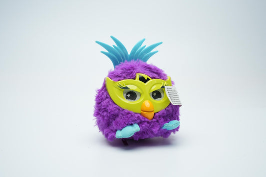 Furby Furbling "Sweet" Series – Paars Met Bril en Blauwe Kuif – Zeldzaam Miniatuur Verzamelobject