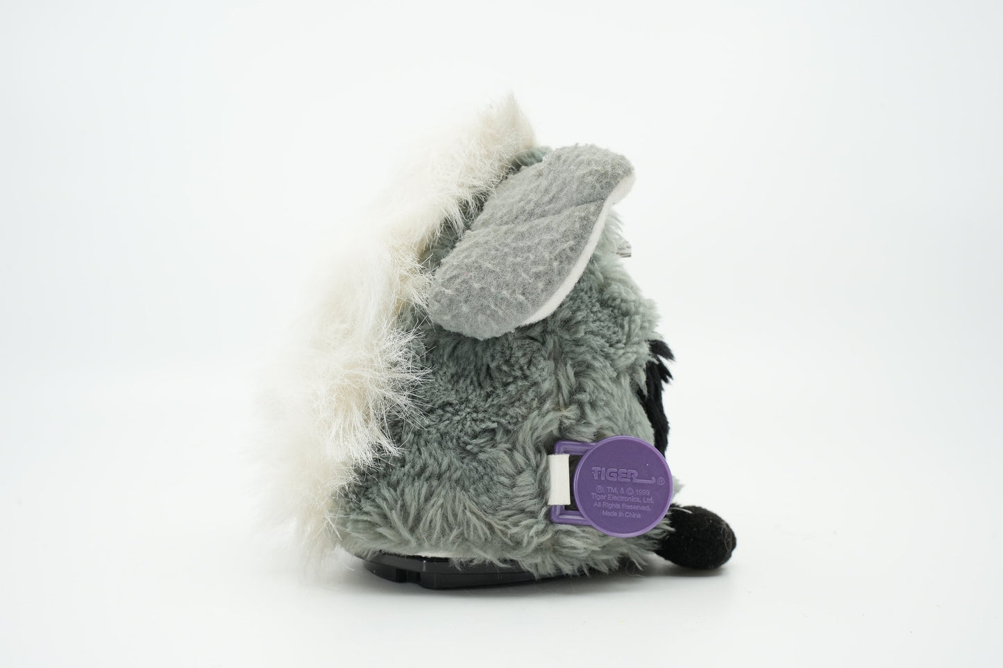 Vintage Furby  Koala blauwe ogen 1999 | furby tag | Vintage Furby met Grijs/ Zwarte vacht | Spreekt Engels en Furbish