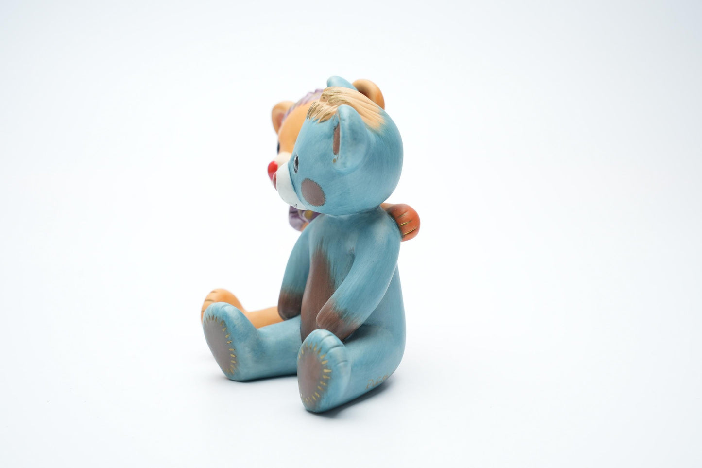 Vintage Goebel Rosina Wachtmeister Beeldje "Isa & Vellio" – Schattige Keramische Teddyberen, 10 cm