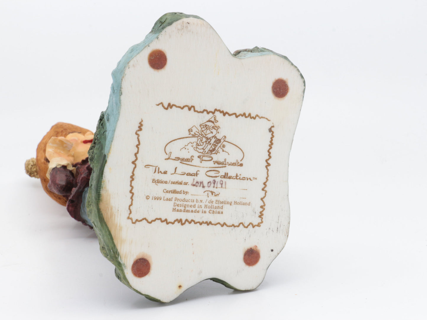 Laaf fotolijstje / fotohouder | Loofie Collectible Character Beeldje, Vintage Ornament - Het Volk Van Laaf |