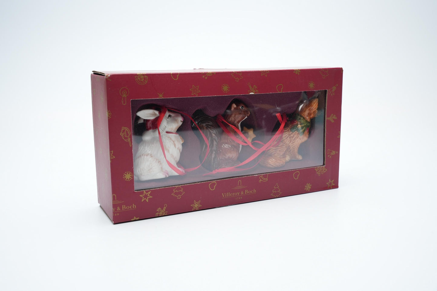 Villeroy & Boch Kerstdecoratie - Set van 3 Dierenornamenten (6,5 cm / 2,5 inch)