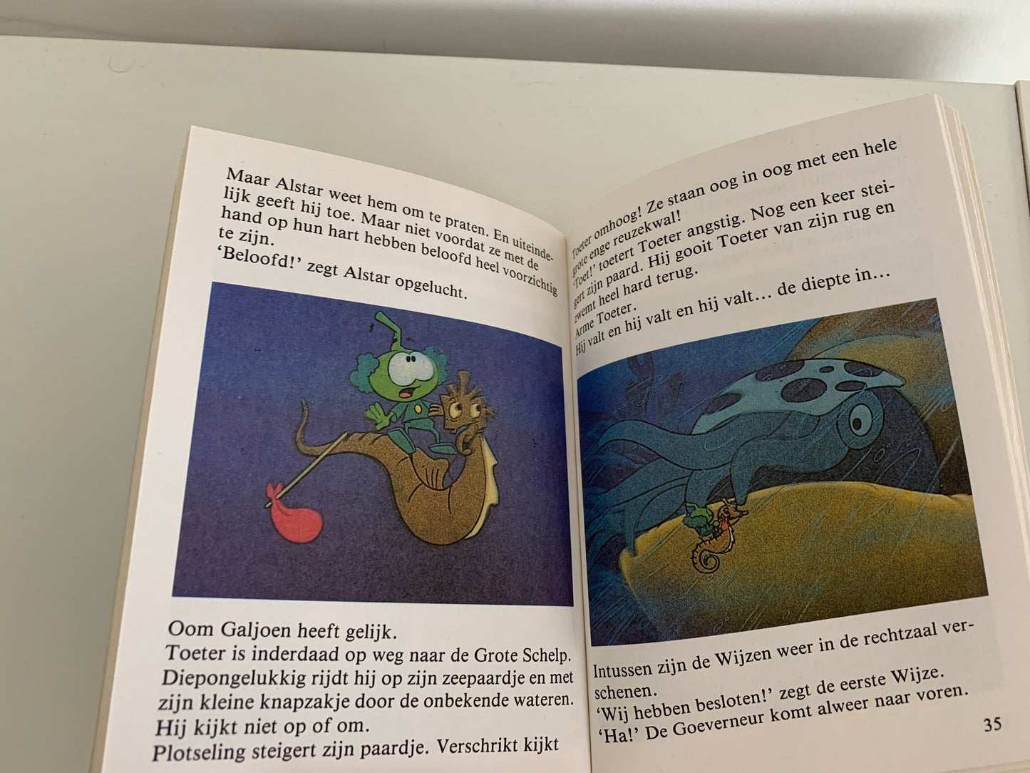 Vintage De Snorkels (The Snorks) boekje "Het schilderij-schandaal" Nederlands boek van de bekende tv serie