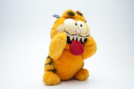 Vintage Garfield Knuffel met scherpe tanden – 22 cm (8,7 inch)