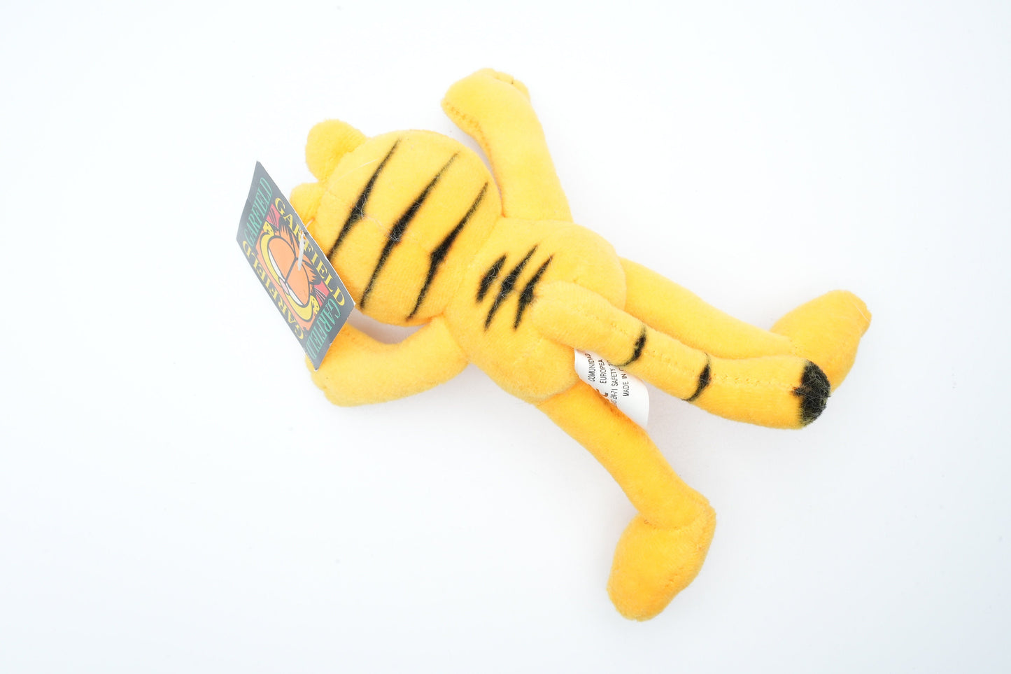 Garfield mini plush die kan staan | vintage plush van Garfield de kat