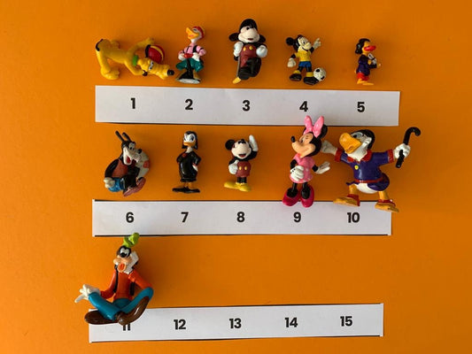 Vintage Disney figuren| Pluto figuur, goofy figuur, Mickey Mouse figuur, Minnie mouse figuur| Vintage disney poppetjes