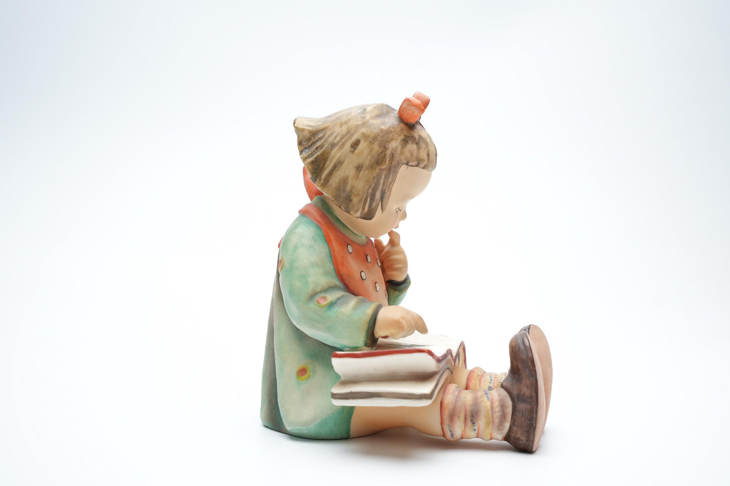 Vintage Hummel Beeldje 'Meisje met Boek' - TMK-6 (14 cm / 5,5 inch)