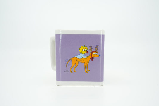 Vintage Simpsons mok Maggie van Fox Channel (Quick ) | Simpsons kerst mok Maggie