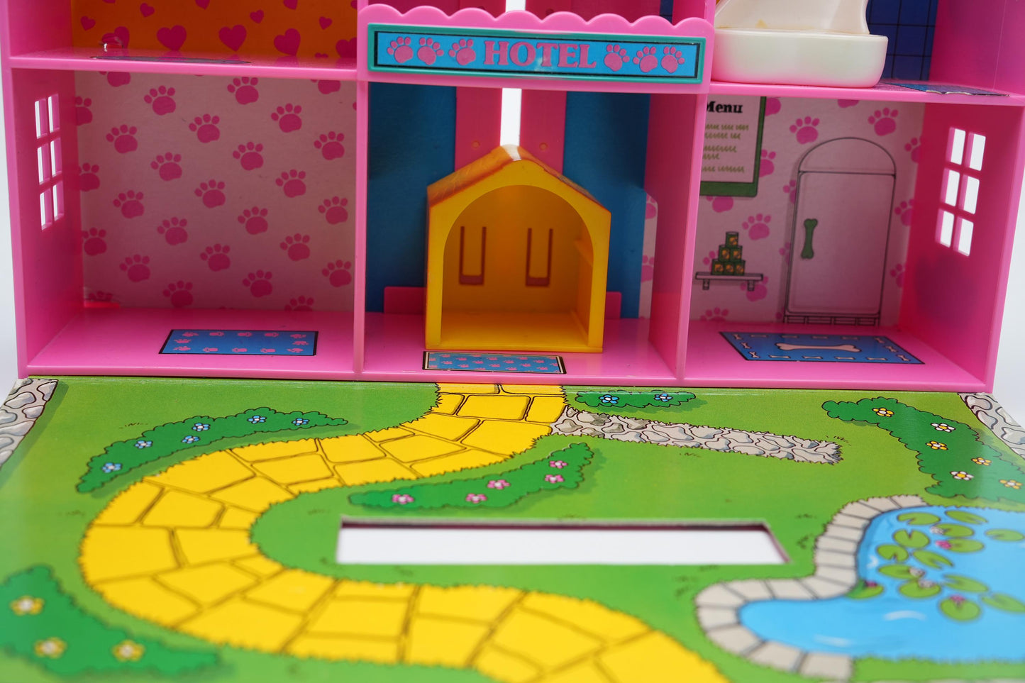 Puppy In My Pocket Puppyville Hotel Playset - Vintage Speelset uit de jaren '90