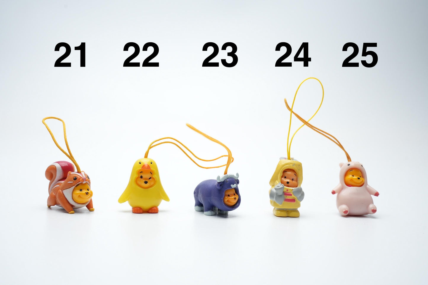 Peek-a-pooh telefoon bedels | Capsule Toys | Vintage peek a pooh bedels | pick your favorite (45 verschillende)