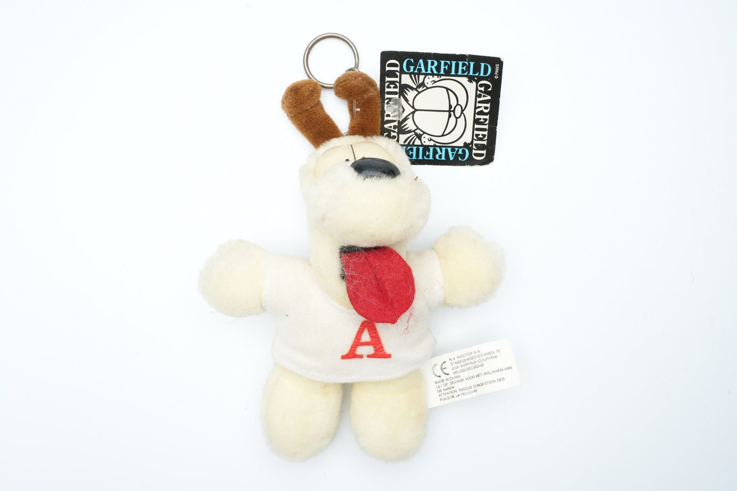 Garfield Olly de hond als sleutelhanger | vintage plush van Garfield de kat